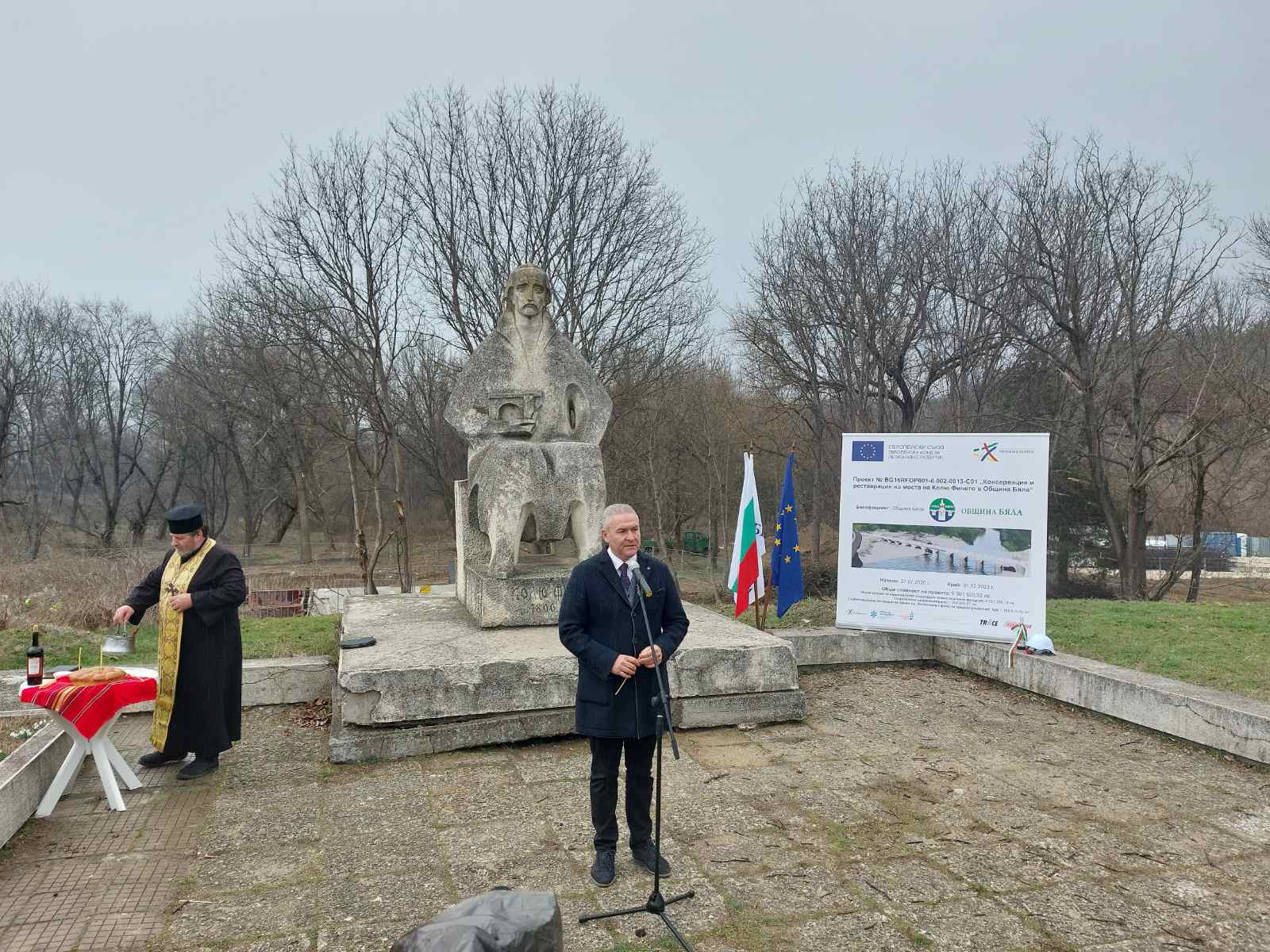 ЗАПОЧНА СПАСИТЕЛНАТА РЕСТАВРАЦИЯ НА МОСТА НА КОЛЮ ФИЧЕТО КРАЙ ГРАД БЯЛА ...